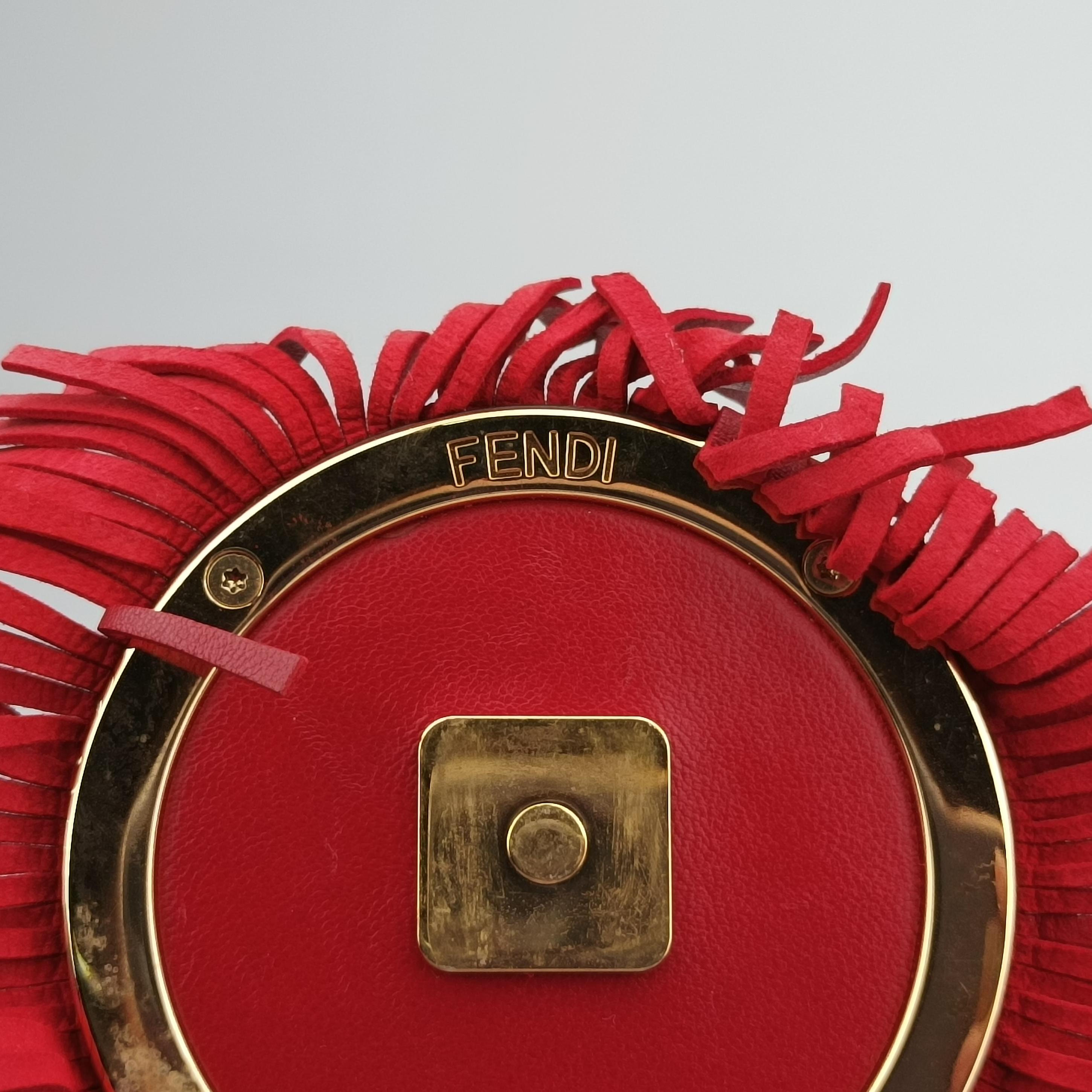 Vintage Fendi BAGUETTE Red Leather 8BR600 shoulderbag | stylenewstar