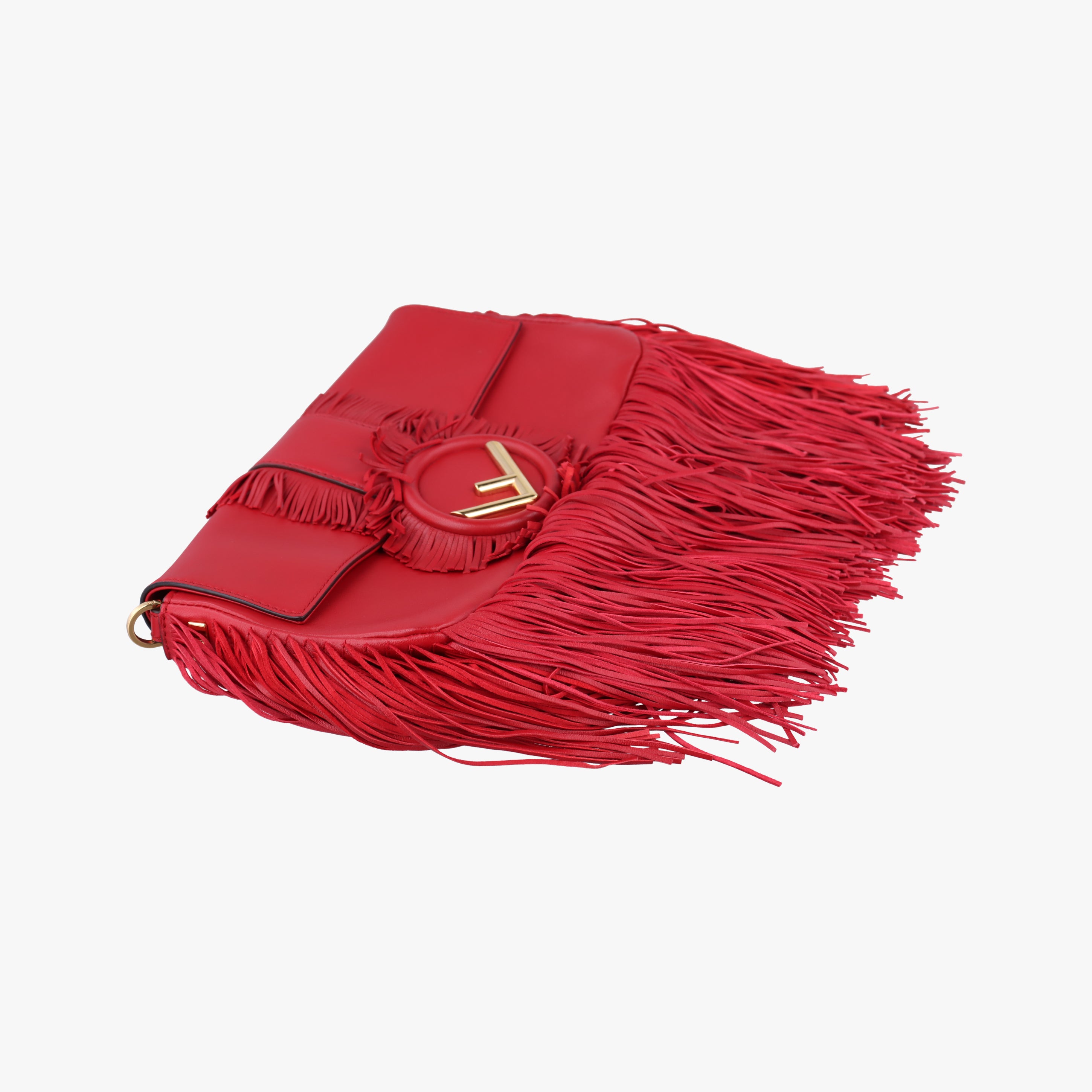 Vintage Fendi BAGUETTE Red Leather 8BR600 shoulderbag | stylenewstar