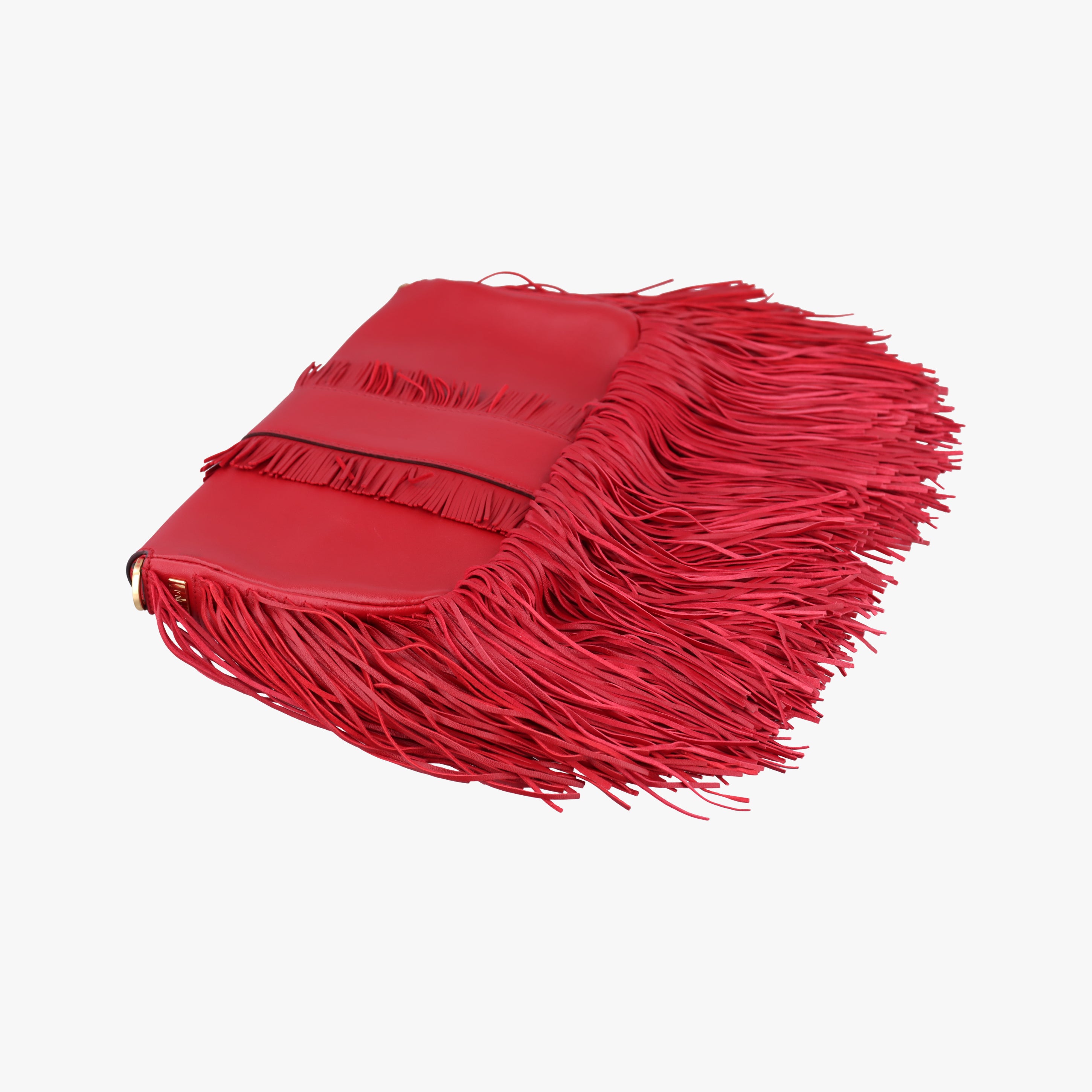 Vintage Fendi BAGUETTE Red Leather 8BR600 shoulderbag | stylenewstar