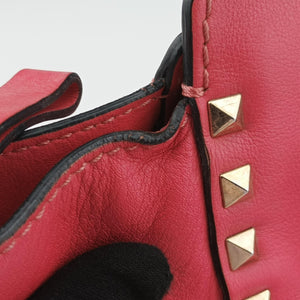 Pre-owned Valentino Rockstud Pink Leather  shoulderbag | stylenewstar