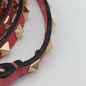 Pre-owned Valentino Rockstud Pink Leather  shoulderbag | stylenewstar