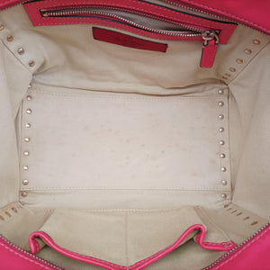 Pre-owned Valentino Rockstud Pink Leather  shoulderbag | stylenewstar