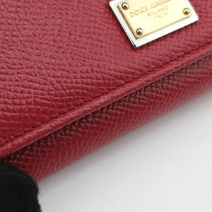 Pre-owned Dolce & Gabbana SICILY Red Leather  shoulderbag | stylenewstar