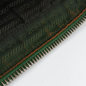 Pre-owned Prada Classic Laptop briefcase Green SAFFIANO Leather VS0305 shoulderbag | stylenewstar