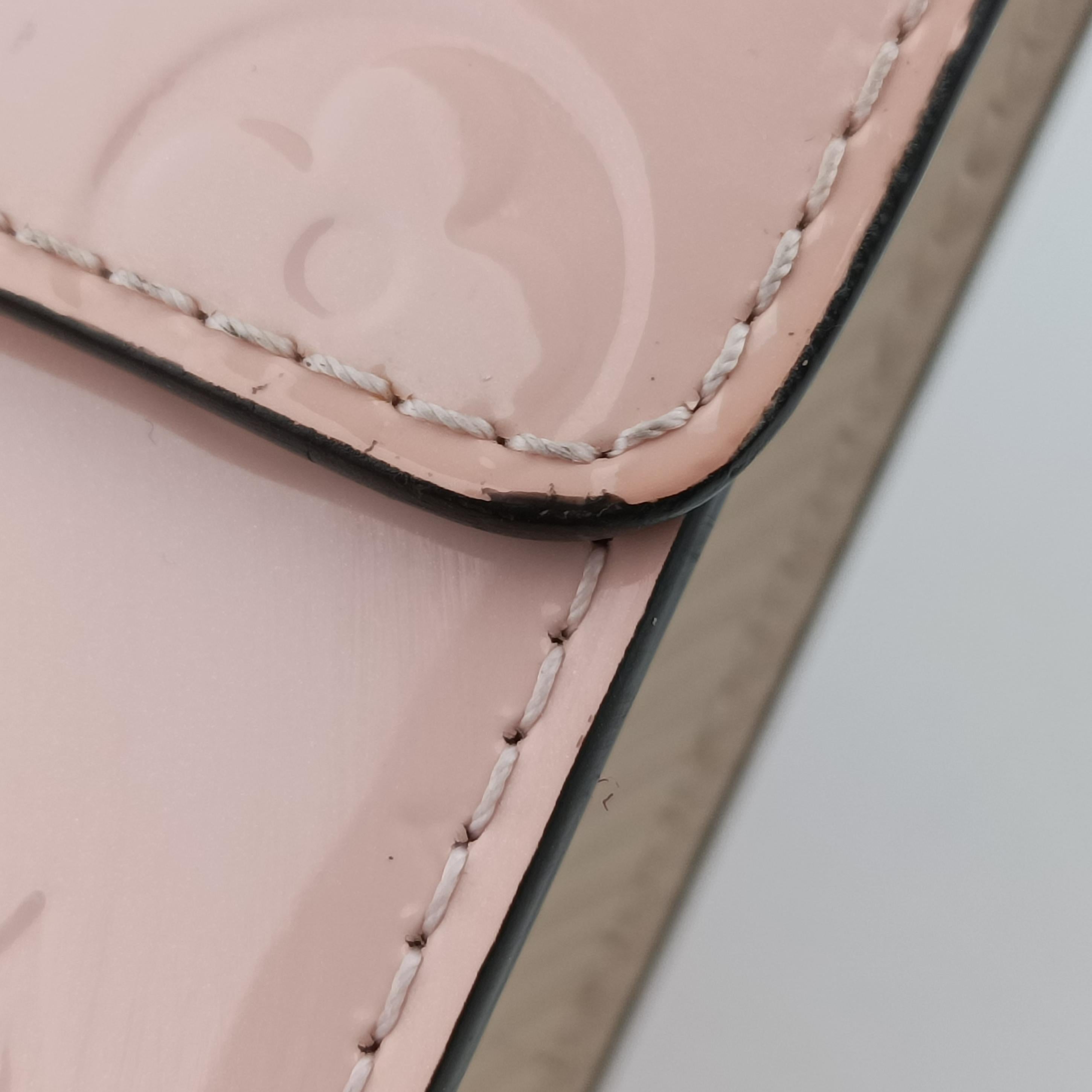 Pre-owned Louis Vuitton Spring Street PM pink Vernis M90468 shoulderbag | stylenewstar