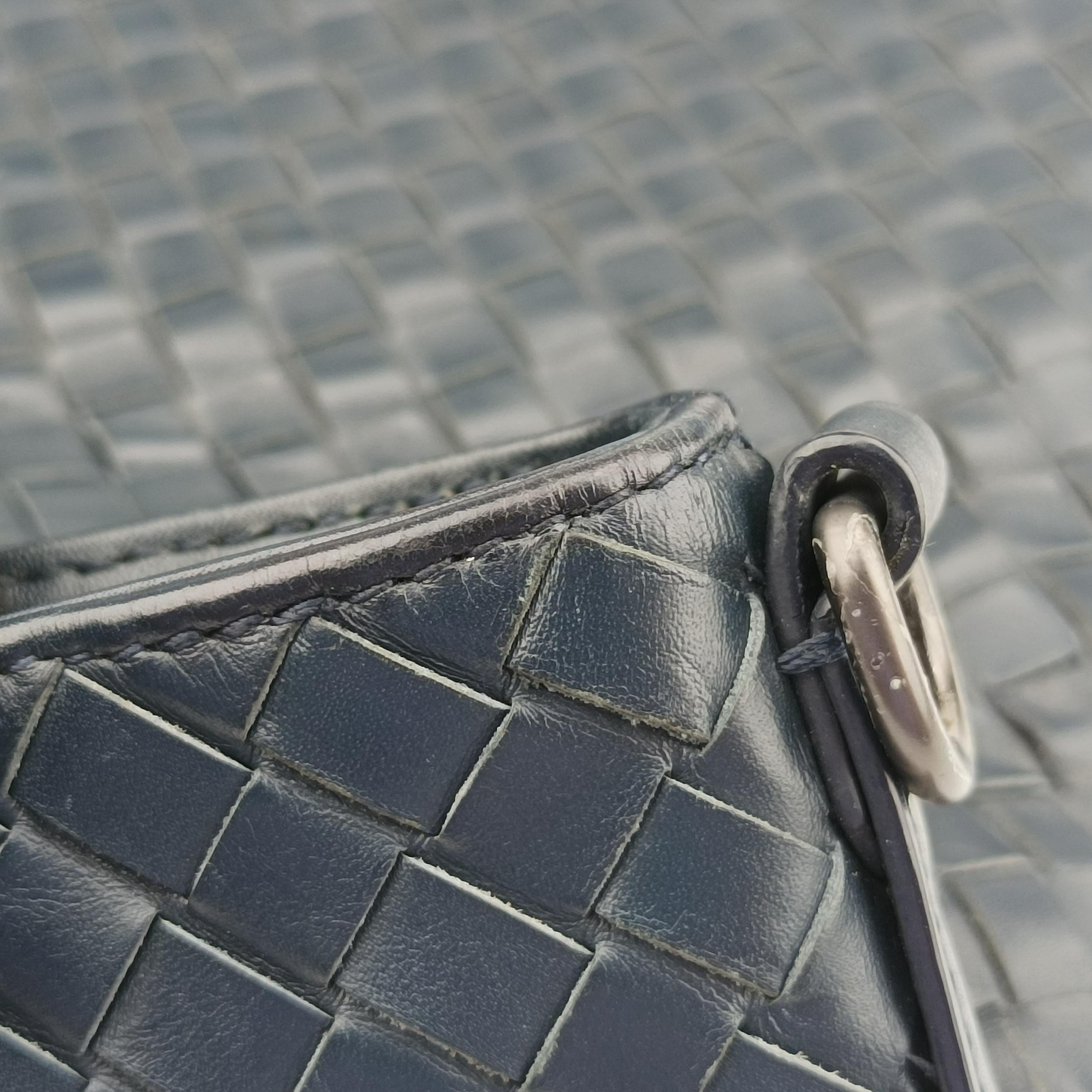 Pre-owned Bottega Veneta Intrecciato Black lambskin  shoulderbag | stylenewstar