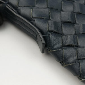Pre-owned Bottega Veneta Intrecciato Black lambskin  shoulderbag | stylenewstar