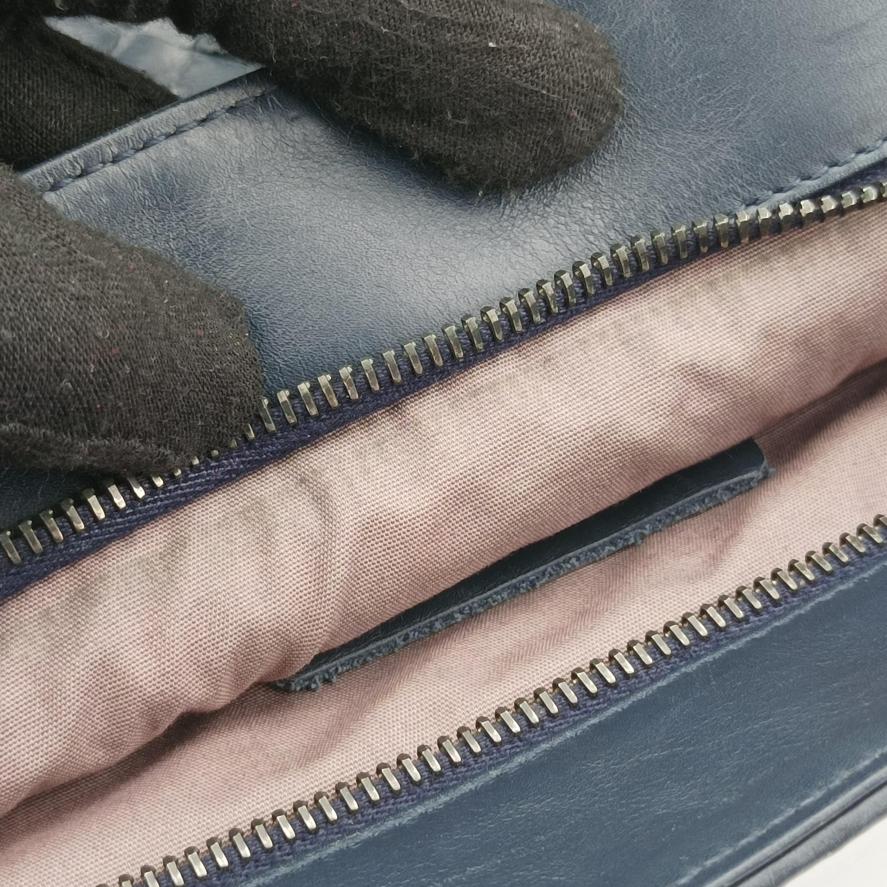 Pre-owned Bottega Veneta Intrecciato Black lambskin  shoulderbag | stylenewstar