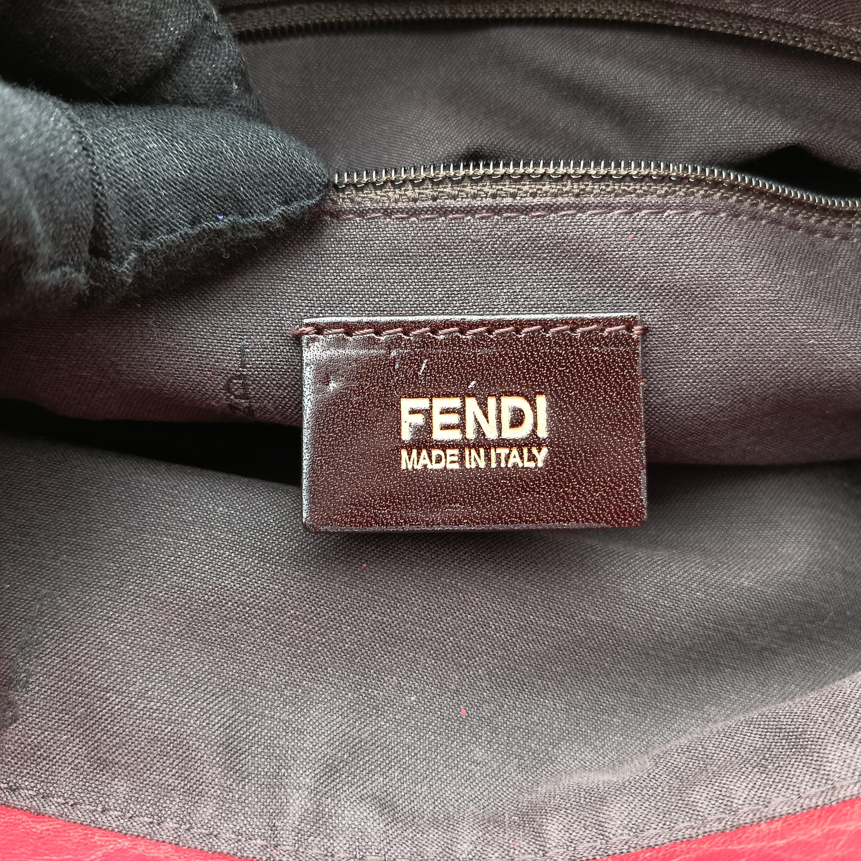 Vintage Fendi Mia Flap Red Leather 8BT163 shoulderbag | stylenewstar