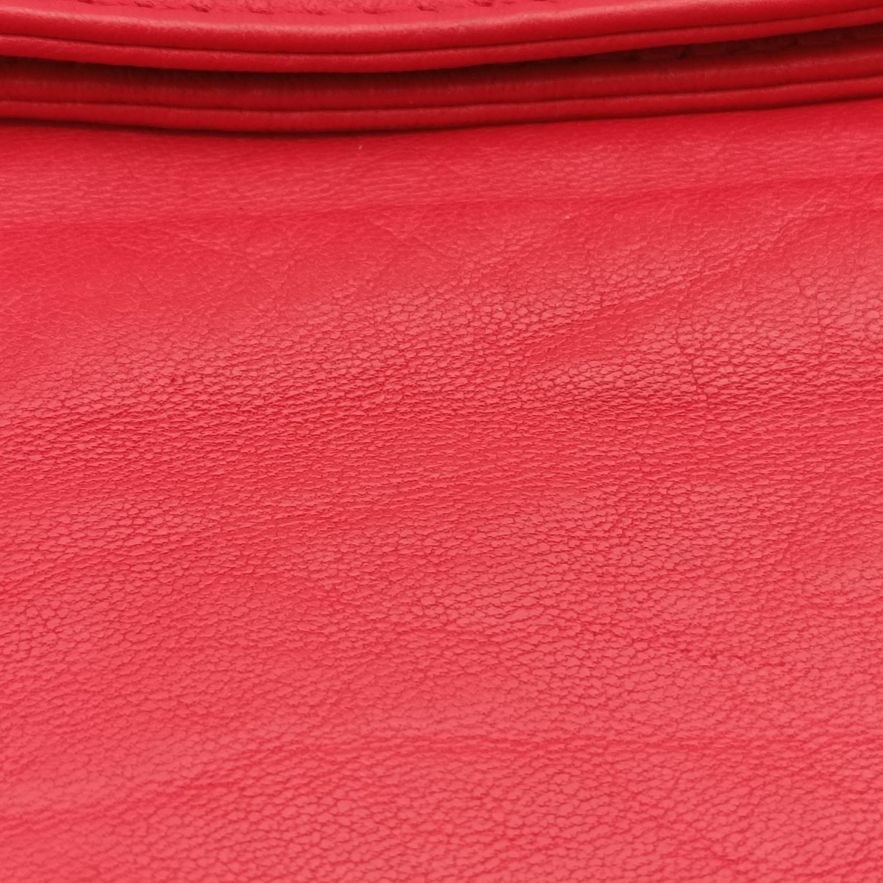 Vintage Fendi Mia Flap Red Leather 8BT163 shoulderbag | stylenewstar