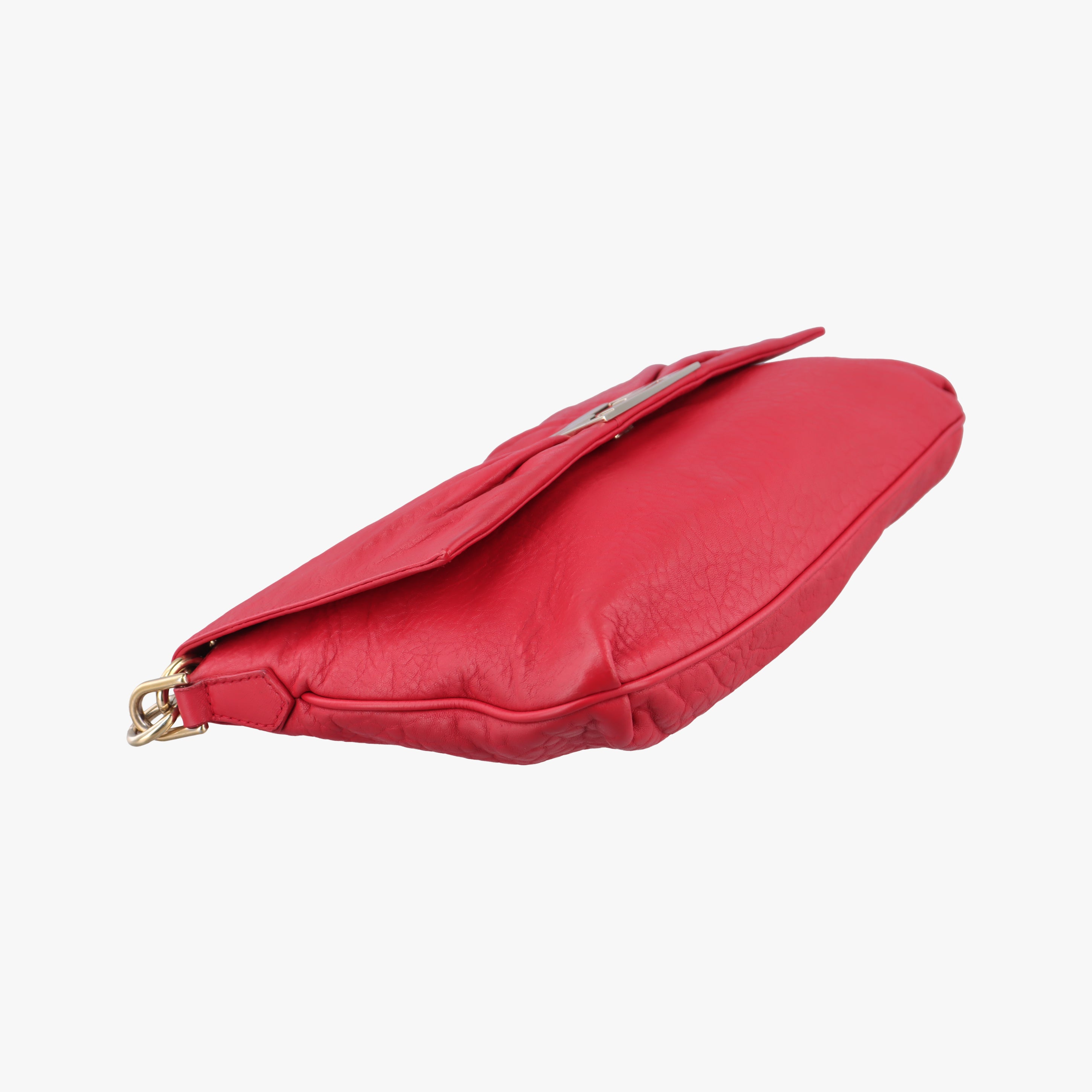 Vintage Fendi Mia Flap Red Leather 8BT163 shoulderbag | stylenewstar