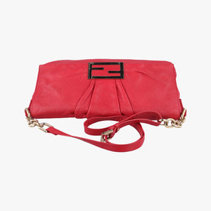 Vintage Fendi Mia Flap Red Leather 8BT163 shoulderbag | stylenewstar