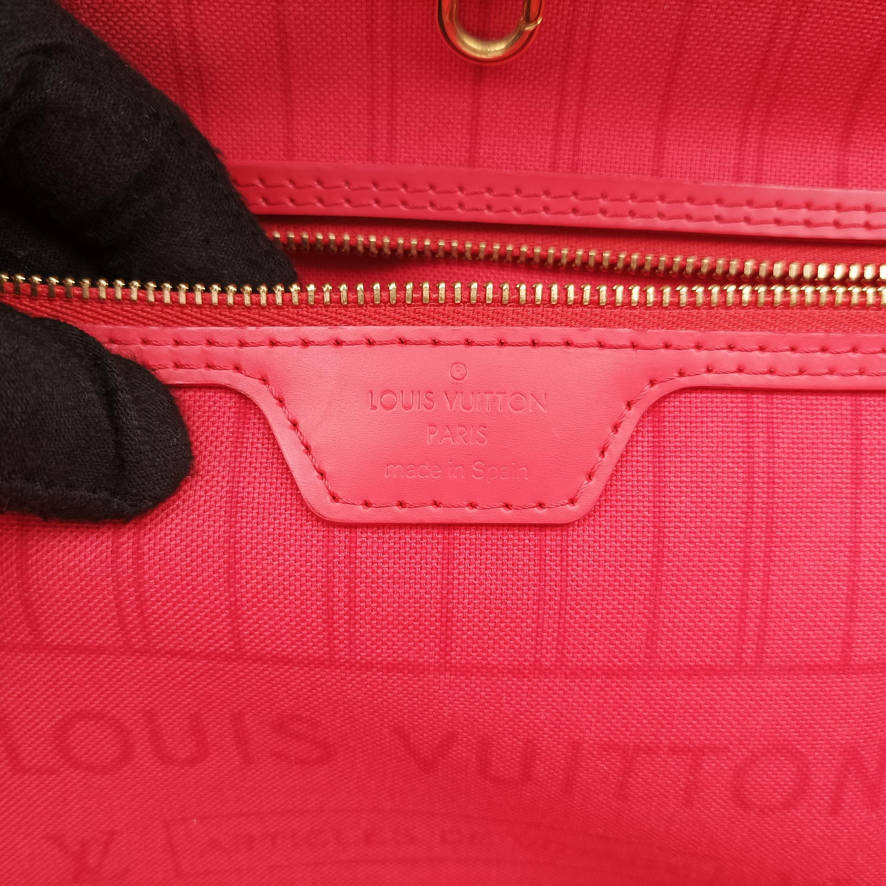 Pre-owned Louis Vuitton NEVERFULL MM Totem brown x Flamingo Monogram Canvas M41663 shoulderbag | stylenewstar