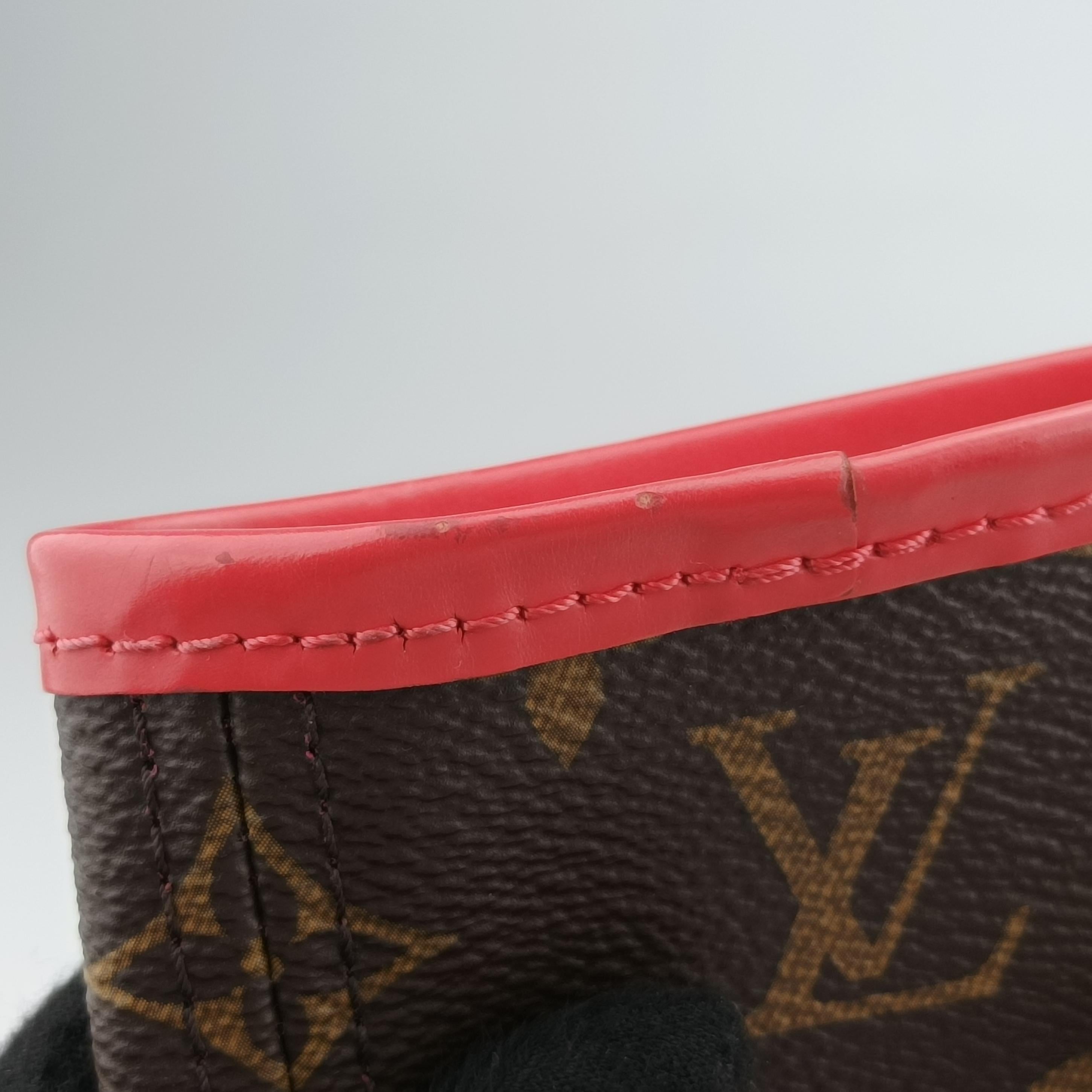 Pre-owned Louis Vuitton NEVERFULL MM Totem brown x Flamingo Monogram Canvas M41663 shoulderbag | stylenewstar