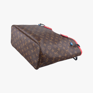 Pre-owned Louis Vuitton NEVERFULL MM Totem brown x Flamingo Monogram Canvas M41663 shoulderbag | stylenewstar
