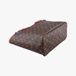 Pre-owned Louis Vuitton NEVERFULL MM Totem brown x Flamingo Monogram Canvas M41663 shoulderbag | stylenewstar