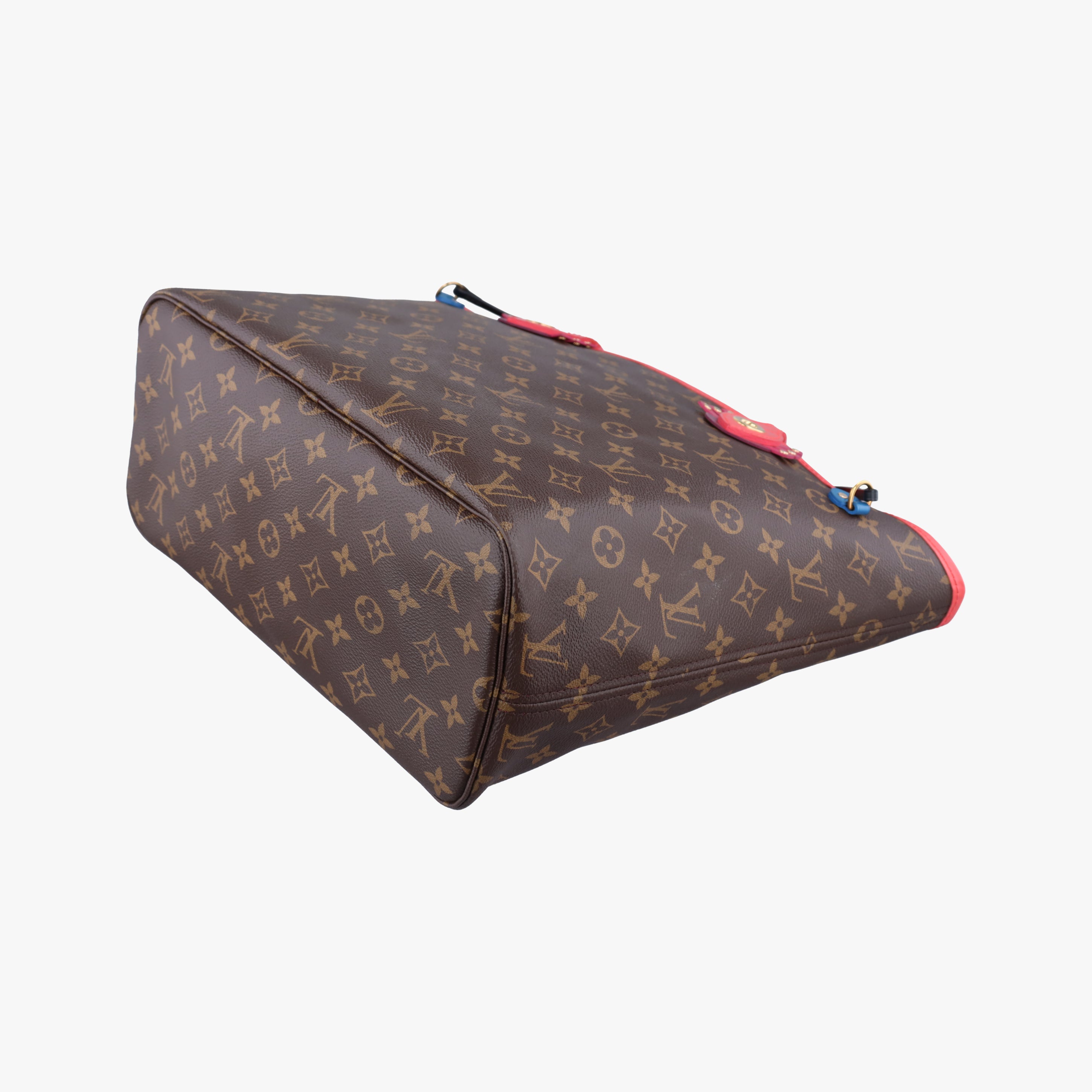 Pre-owned Louis Vuitton NEVERFULL MM Totem brown x Flamingo Monogram Canvas M41663 shoulderbag | stylenewstar