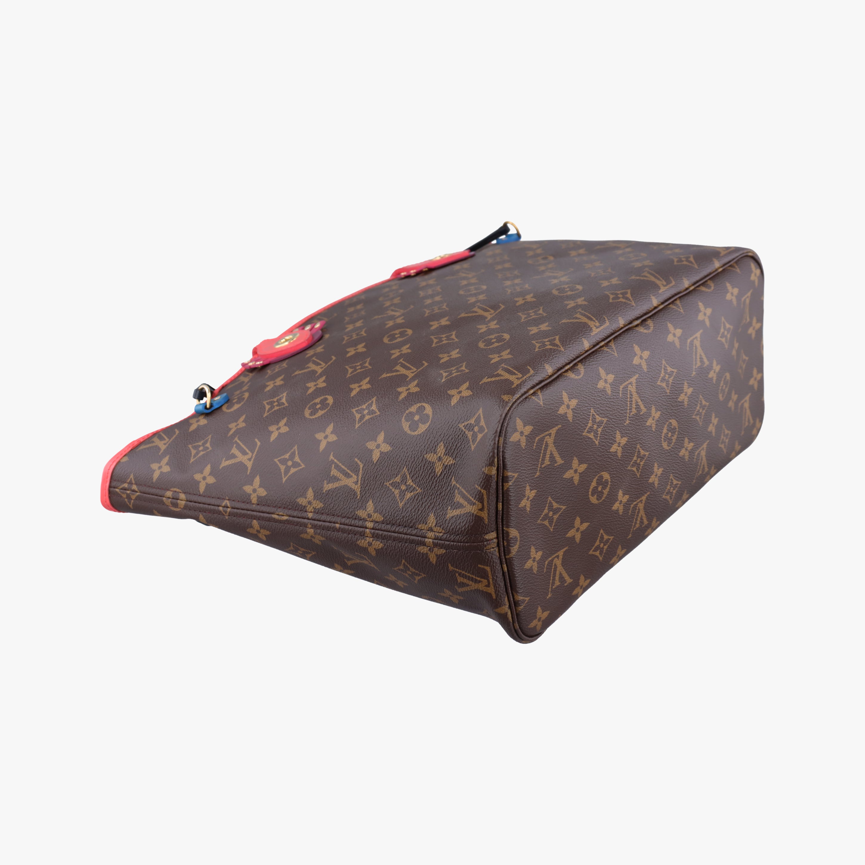 Pre-owned Louis Vuitton NEVERFULL MM Totem brown x Flamingo Monogram Canvas M41663 shoulderbag | stylenewstar