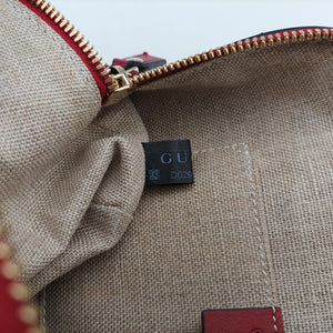 Pre-owned Gucci Microguccissima Red Leather 449654 handbag | stylenewstar