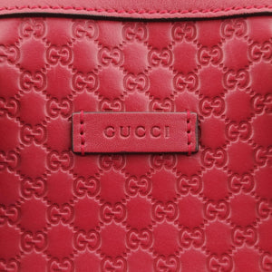 Pre-owned Gucci Microguccissima Red Leather 449654 handbag | stylenewstar