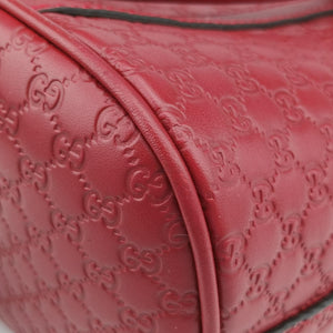 Pre-owned Gucci Microguccissima Red Leather 449654 handbag | stylenewstar