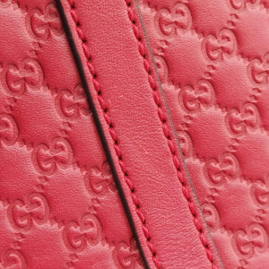 Pre-owned Gucci Microguccissima Red Leather 449654 handbag | stylenewstar
