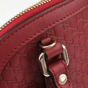 Pre-owned Gucci Microguccissima Red Leather 449654 handbag | stylenewstar