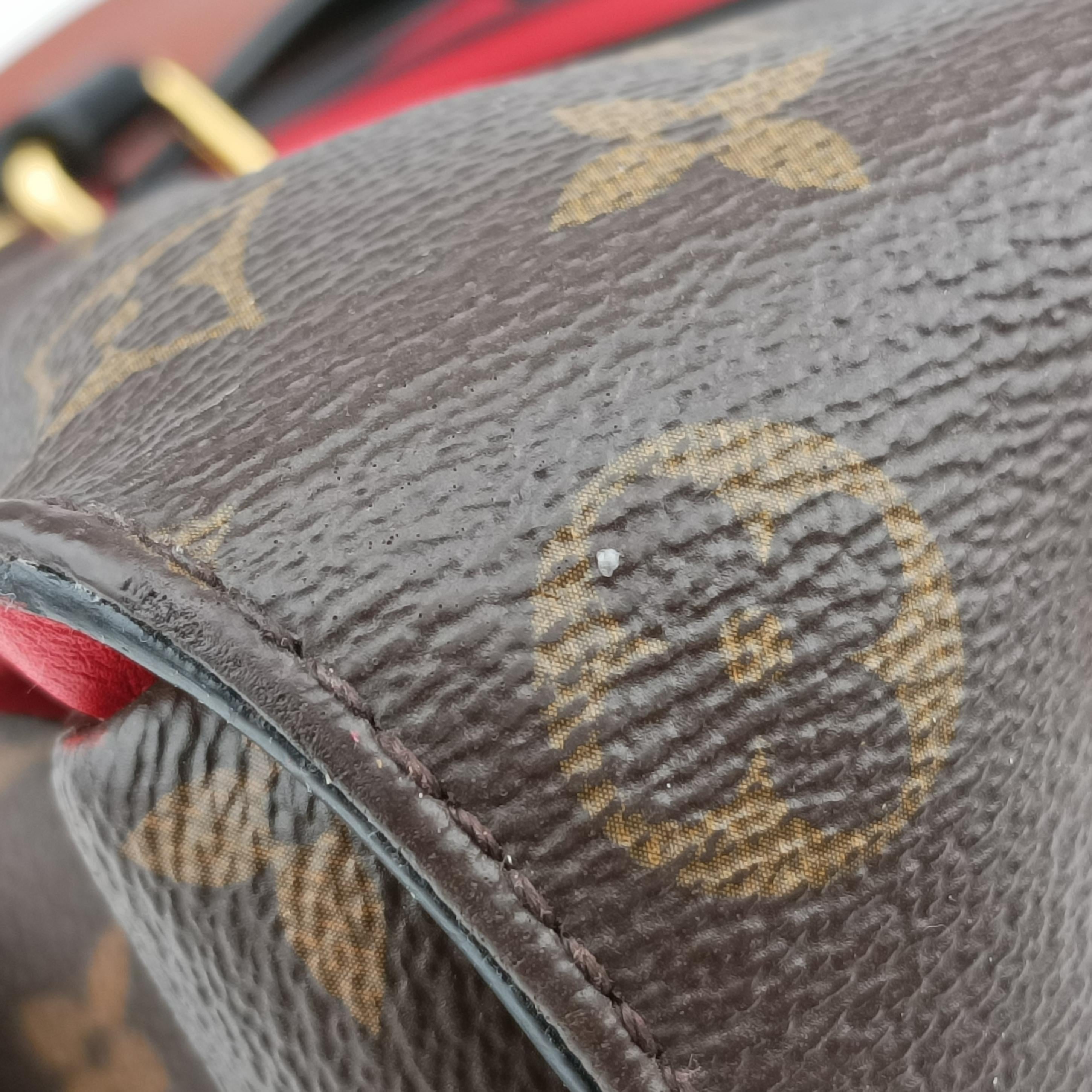 Pre-owned Louis Vuitton TUILERIES tote brown×CARAMEL Monogram Canvas×calf leather M41456 shoulderbag | stylenewstar