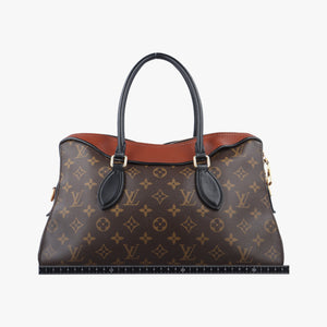 Pre-owned Louis Vuitton TUILERIES tote brown×CARAMEL Monogram Canvas×calf leather M41456 shoulderbag | stylenewstar