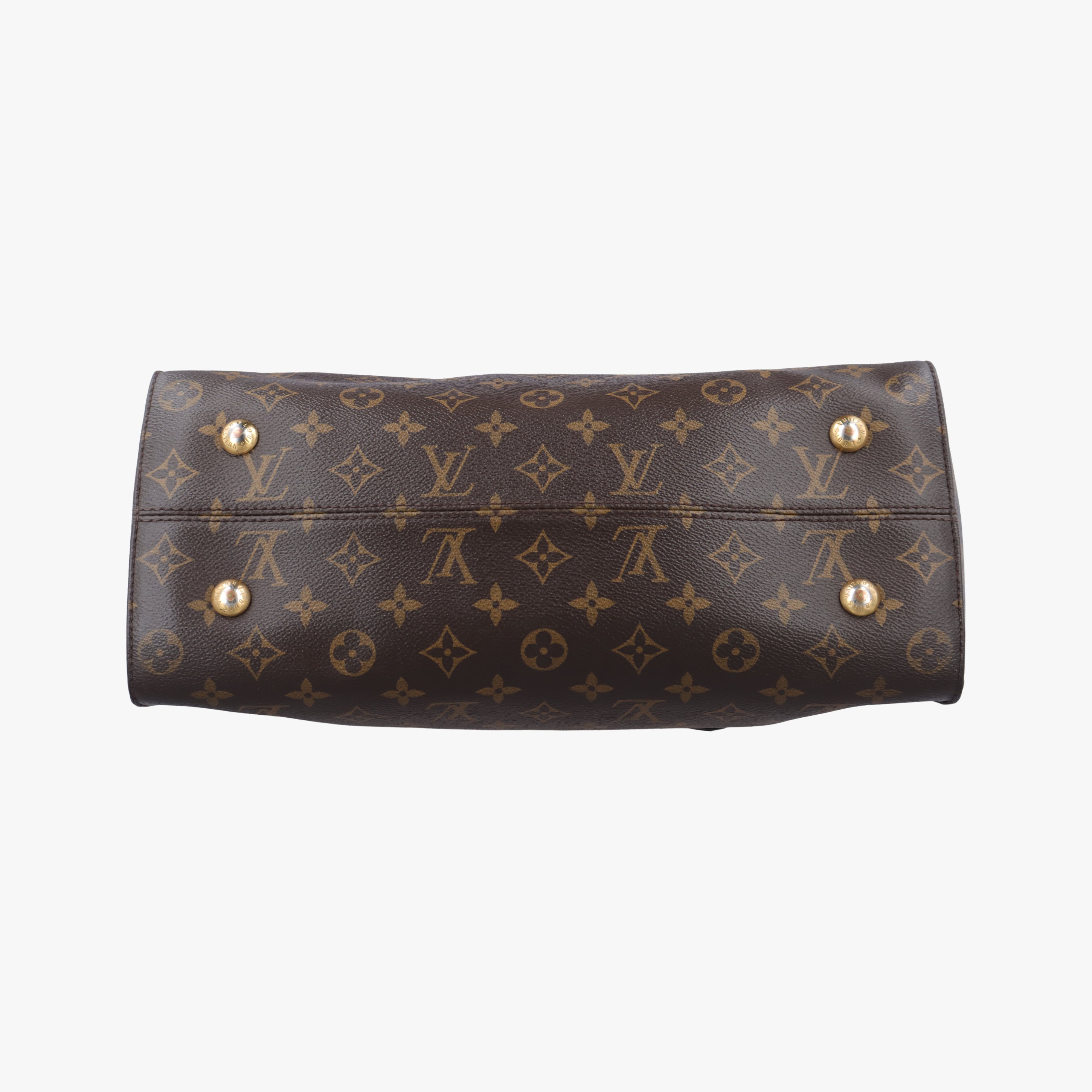 Pre-owned Louis Vuitton TUILERIES tote brown×CARAMEL Monogram Canvas×calf leather M41456 shoulderbag | stylenewstar