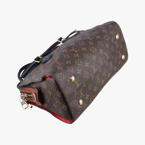 Pre-owned Louis Vuitton TUILERIES tote brown×CARAMEL Monogram Canvas×calf leather M41456 shoulderbag | stylenewstar