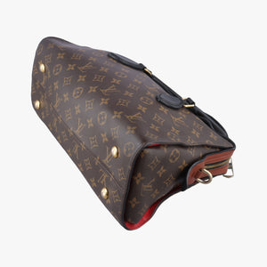 Pre-owned Louis Vuitton TUILERIES tote brown×CARAMEL Monogram Canvas×calf leather M41456 shoulderbag | stylenewstar