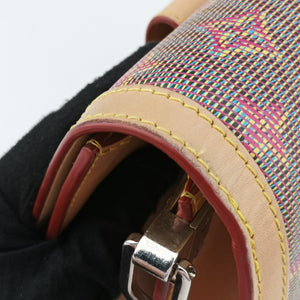 Pre-owned Louis Vuitton LV Pop Dauphine MM Beige x Multicolor Monogram Canvas M55452 shoulderbag | stylenewstar