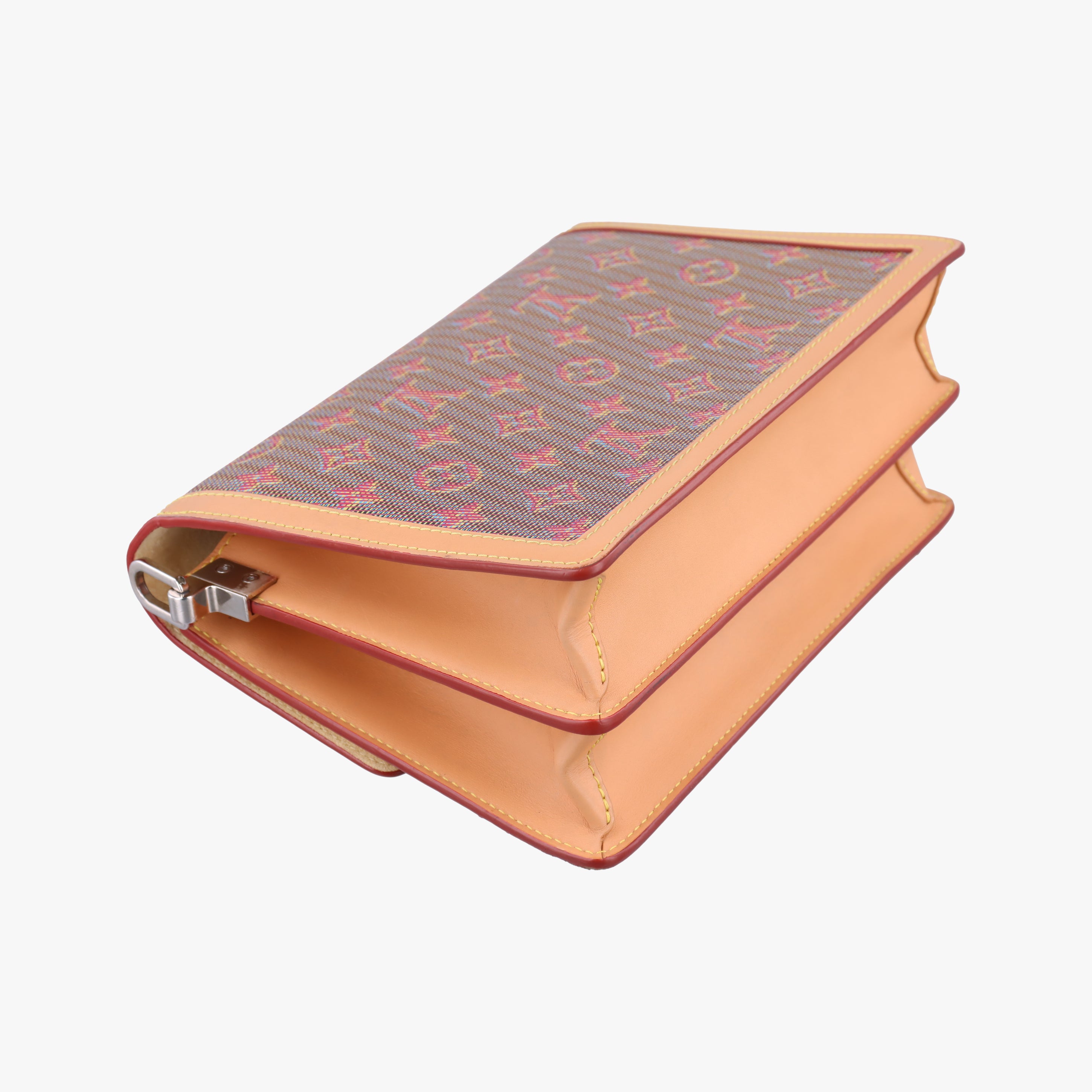 Pre-owned Louis Vuitton LV Pop Dauphine MM Beige x Multicolor Monogram Canvas M55452 shoulderbag | stylenewstar