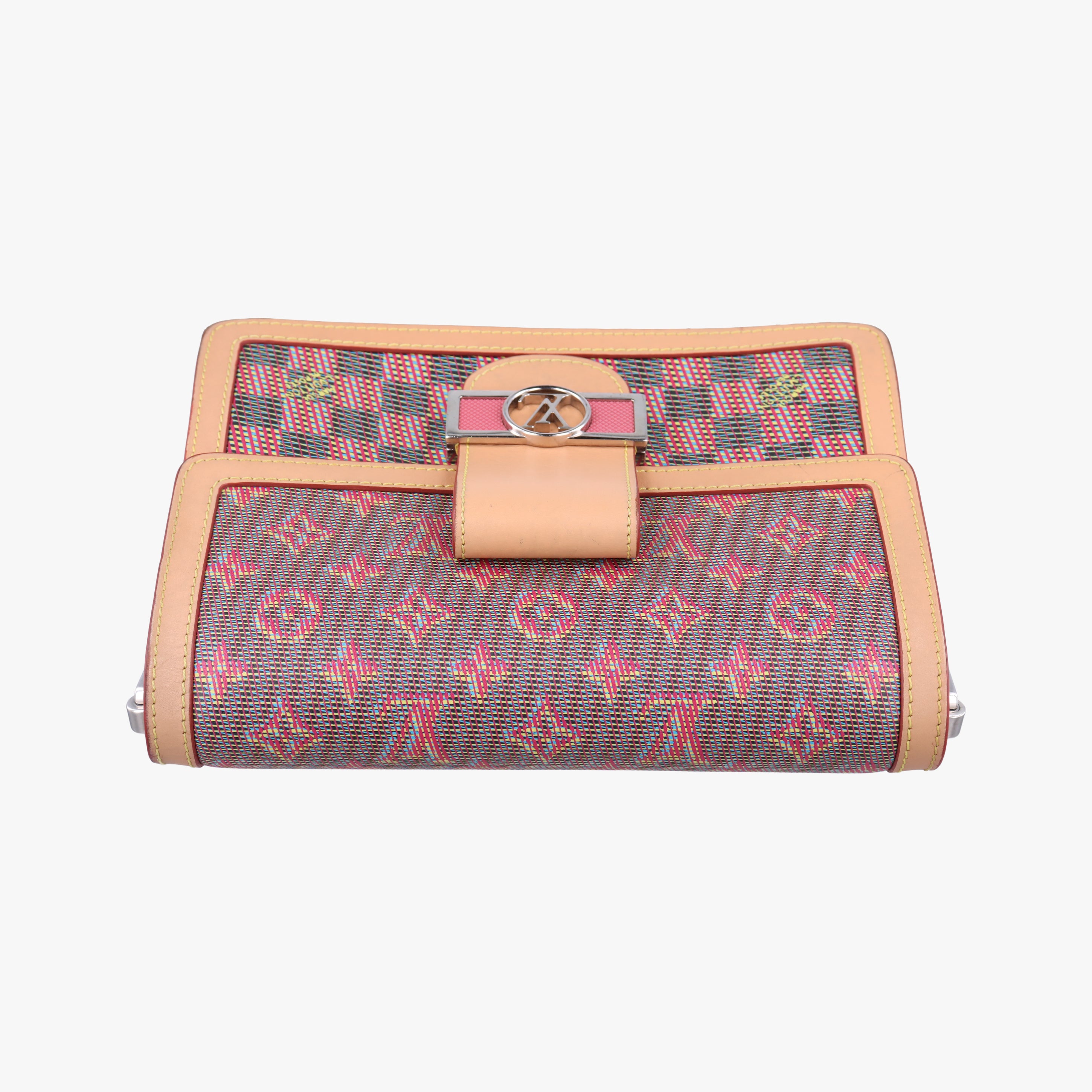 Pre-owned Louis Vuitton LV Pop Dauphine MM Beige x Multicolor Monogram Canvas M55452 shoulderbag | stylenewstar
