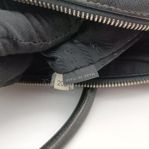 Secondhand Prada Business Briefcase Black SAFFIANO Leather 2VE011 handbag | stylenewstar