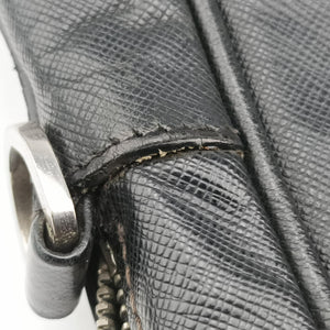 Secondhand Prada Business Briefcase Black SAFFIANO Leather 2VE011 handbag | stylenewstar