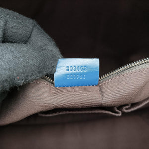 Pre-owned Gucci Diamante Navy Leather 208463 shoulderbag | stylenewstar