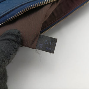 Pre-owned Gucci Diamante Navy Leather 208463 shoulderbag | stylenewstar