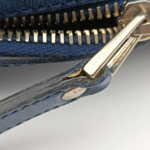 Pre-owned Gucci Diamante Navy Leather 208463 shoulderbag | stylenewstar