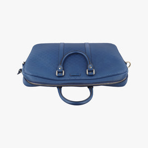 Pre-owned Gucci Diamante Navy Leather 208463 shoulderbag | stylenewstar