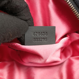 Pre-owned Gucci GG Marmont Black velour 476434 bum bag/waist bag | stylenewstar