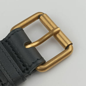 Pre-owned Gucci GG Marmont Black velour 476434 bum bag/waist bag | stylenewstar