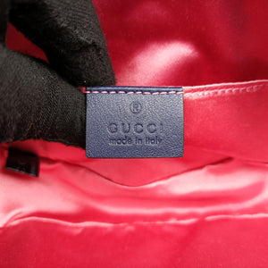 Vintage Gucci GG Marmont Navy velour 476434 bum bag/waist bag | stylenewstar