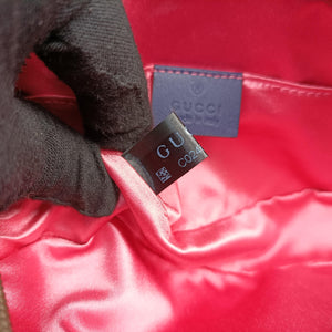 Vintage Gucci GG Marmont Navy velour 476434 bum bag/waist bag | stylenewstar