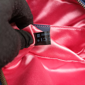 Vintage Gucci GG Marmont Navy velour 476434 bum bag/waist bag | stylenewstar