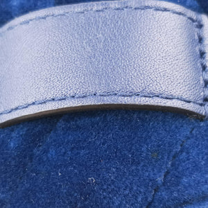 Vintage Gucci GG Marmont Navy velour 476434 bum bag/waist bag | stylenewstar