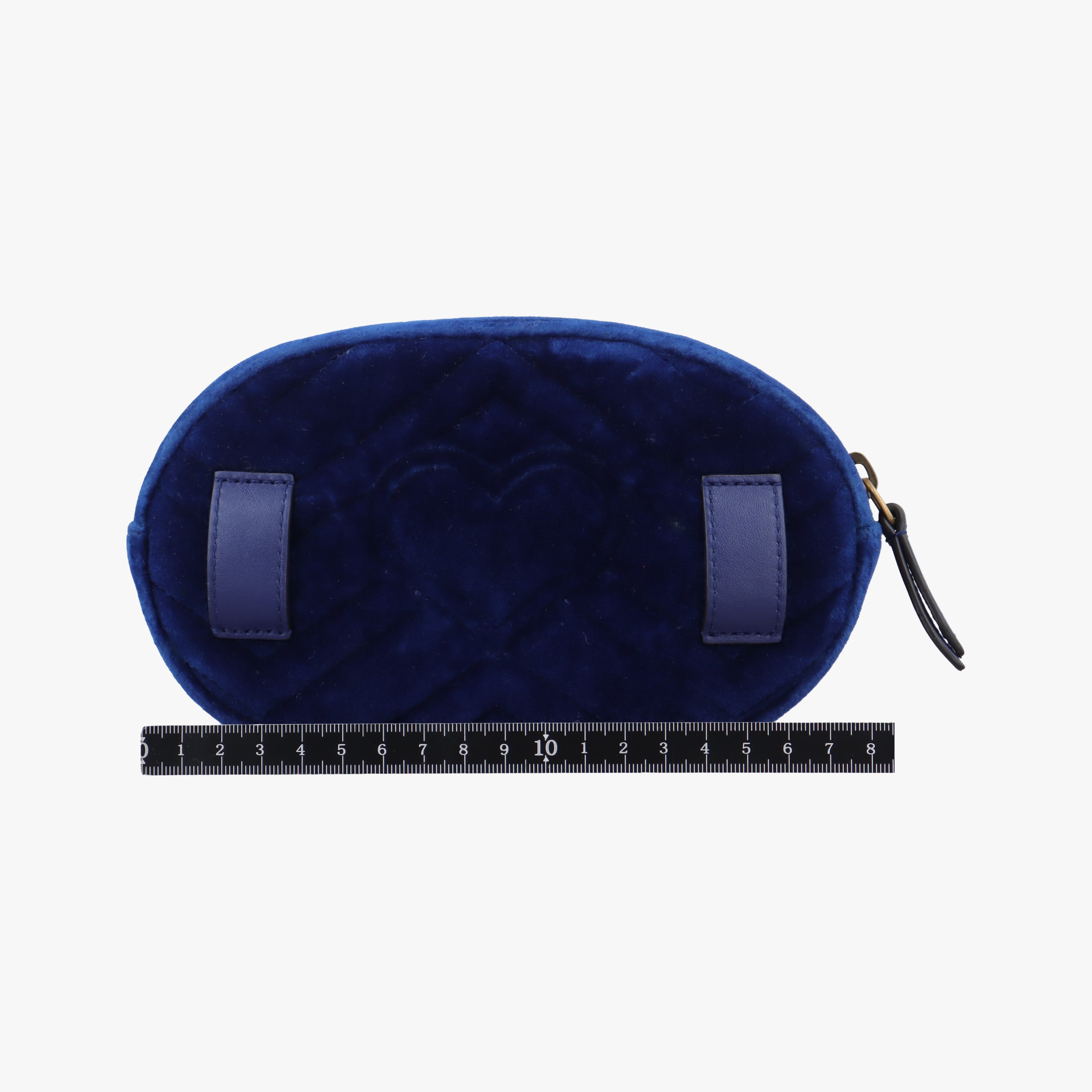 Vintage Gucci GG Marmont Navy velour 476434 bum bag/waist bag | stylenewstar