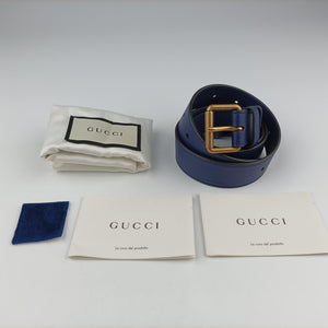 Vintage Gucci GG Marmont Navy velour 476434 bum bag/waist bag | stylenewstar