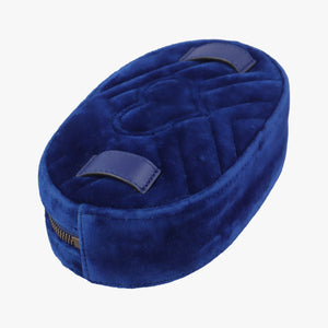Vintage Gucci GG Marmont Navy velour 476434 bum bag/waist bag | stylenewstar